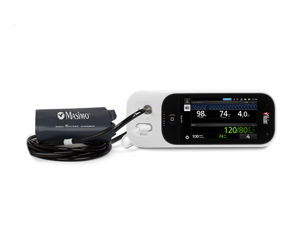 Rad-97 con NIBP conectado al manguito de presión NIBP