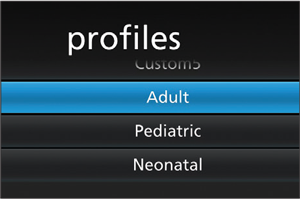 Masimo - Rad-97 - Ajustes configurables de perfiles de pacientes